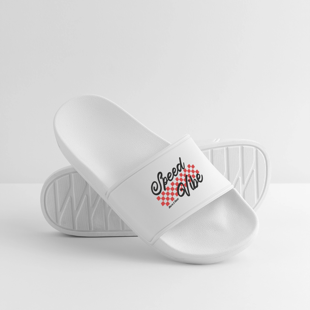 Speed Vibe Männer Badelatschen mit geformtem Fußbett und rutschhemmender Sohle aus PVC