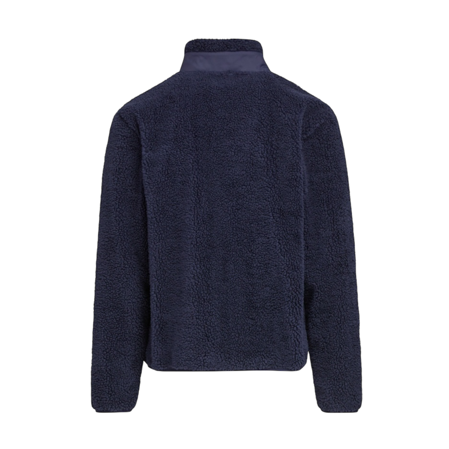 Schwarze SHERPA Jacke aus 100% Polyester Regular Fit ohne Print