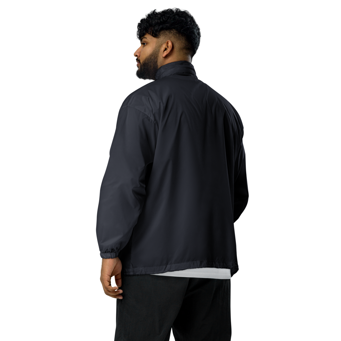 DAWIS Basic-Windbreaker aus 100% Polyamid mit Kapuze, Reißverschluss und zwei Taschen, OEKO-TEX und vegan zertifiziert