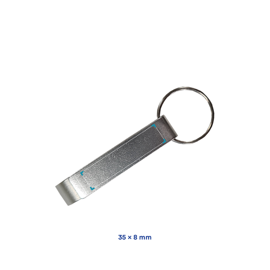 Flaschenöffner mit Schlüsselring | Aluminium | Vollfarbdruck
