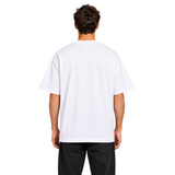 DAWIS Origin Oversize T-Shirt in Weiß aus schwerer Baumwolle, Rückansicht an einem Model