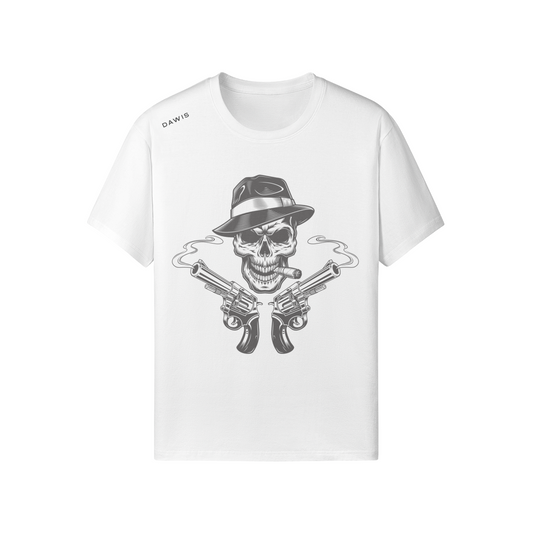Weißes Oversize T-shirt.