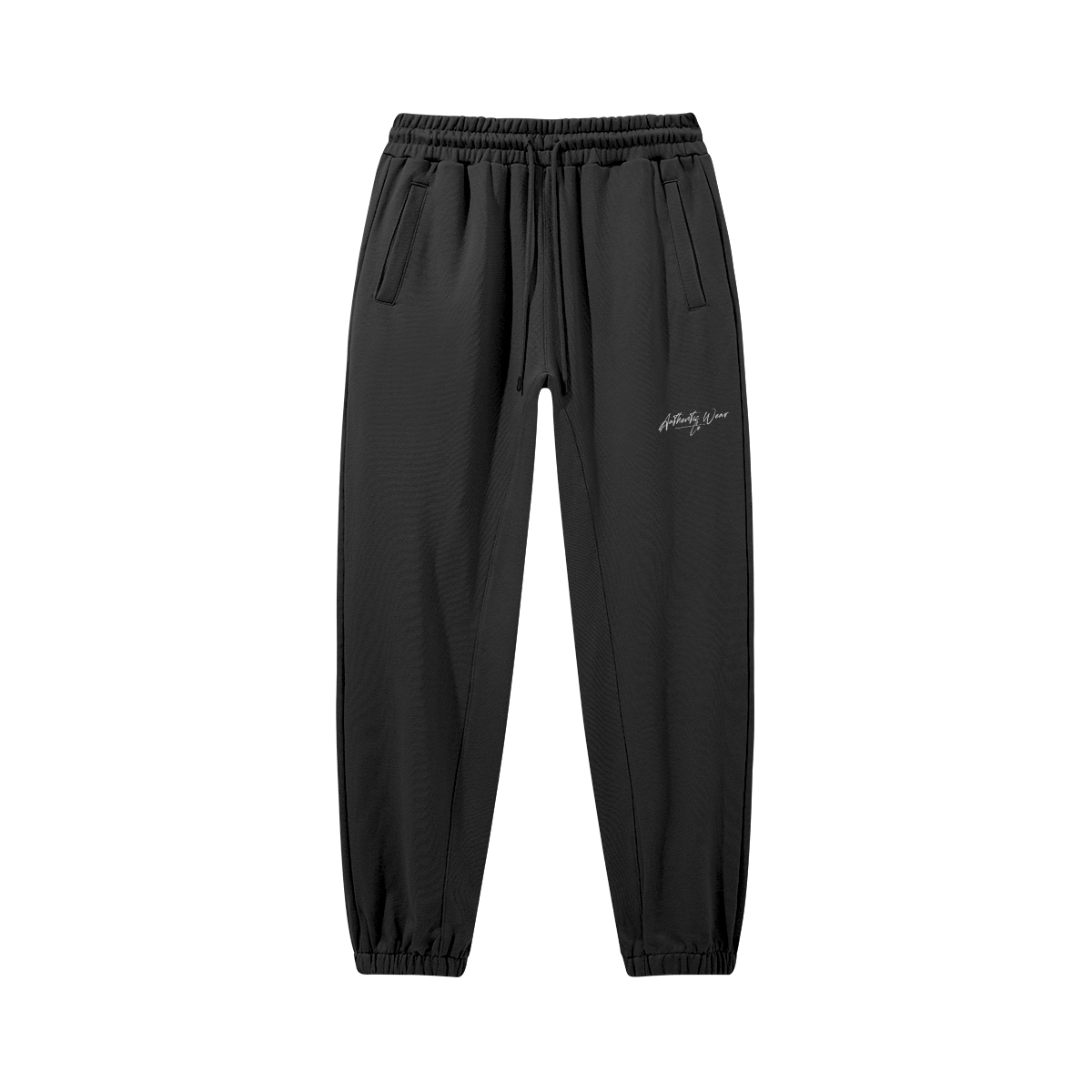 Authentic Wear Co Jogginghose mit Frontprint, Kordelzug, elastischem Bund und Taschen